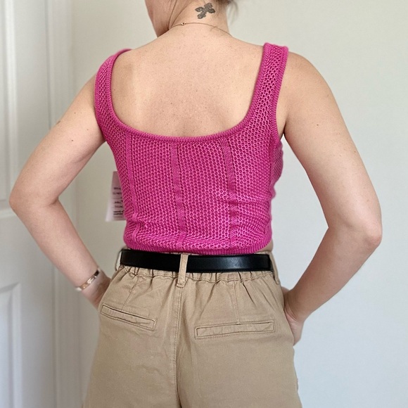 Lace Up Corset Style Knit Top - Picture 5 of 8